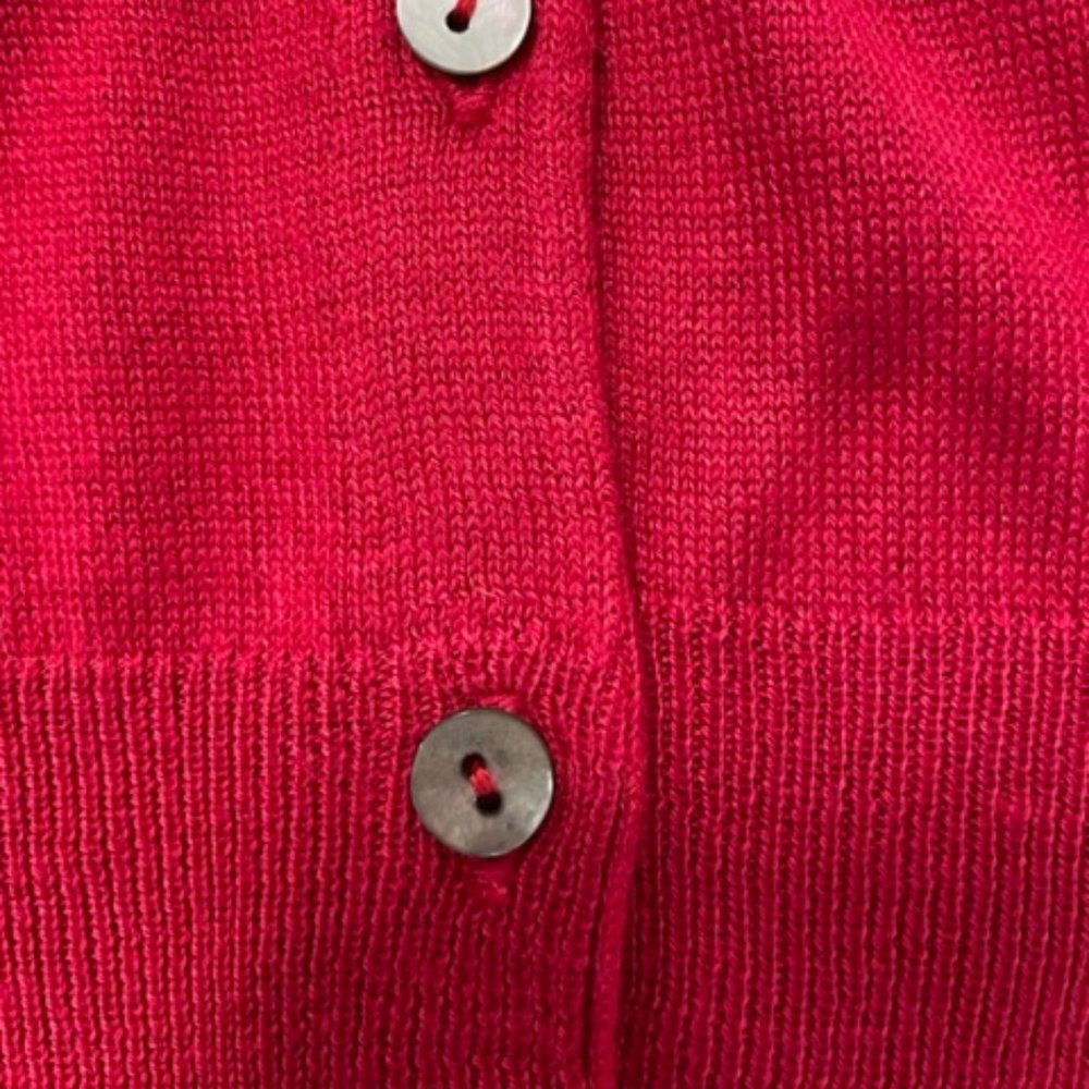 JACOB Round Neck Red Cardigan with Buttons ~ Size S/M~ BNWOT - Picture 4 of 15